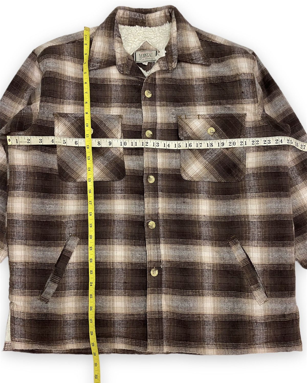 Flannel × Japanese Brand × Vintage Vintage Japanese Brand Moineau Wool Sherpa Flannel Jacket Size US L / EU 52-54 / 3 - 8 Thumbnail