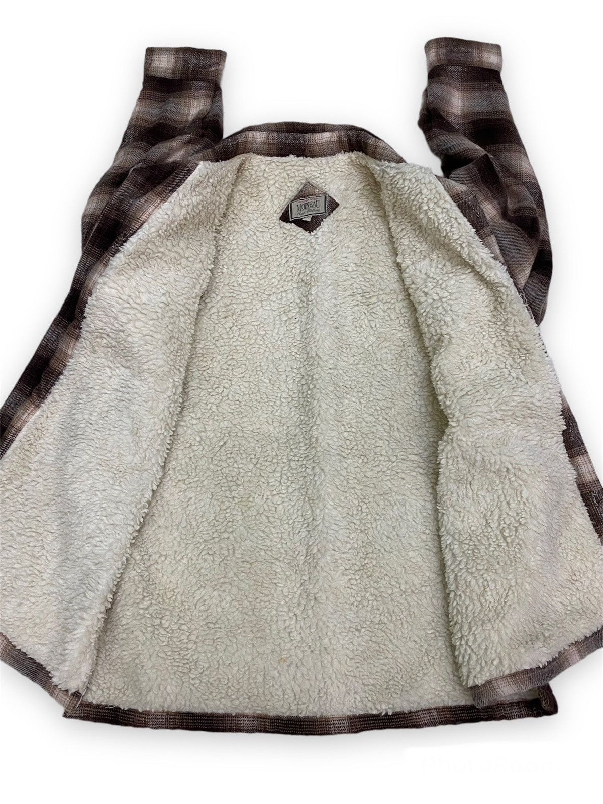 Flannel × Japanese Brand × Vintage Vintage Japanese Brand Moineau Wool Sherpa Flannel Jacket Size US L / EU 52-54 / 3 - 5 Thumbnail