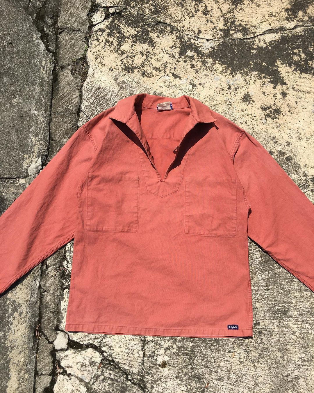 Le Laboureur × Vintage Rare Vintage Le Glazik worker fisherman shirt Size US M / EU 48-50 / 2 - 15 Thumbnail
