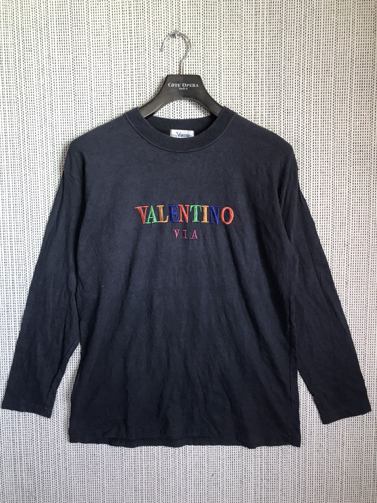 Vintage VINTAGE VALENTINO VIA SPELLOUT TSHIRT MULTICOLOUR Size US M / EU 48-50 / 2 - 1 Thumbnail