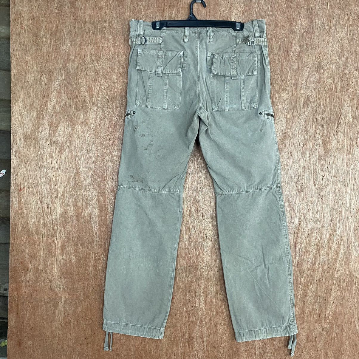 Japanese Brand D Uniqlo Brown faded Multipocket Cargo Pants #1950 Size US 33 - 8 Thumbnail