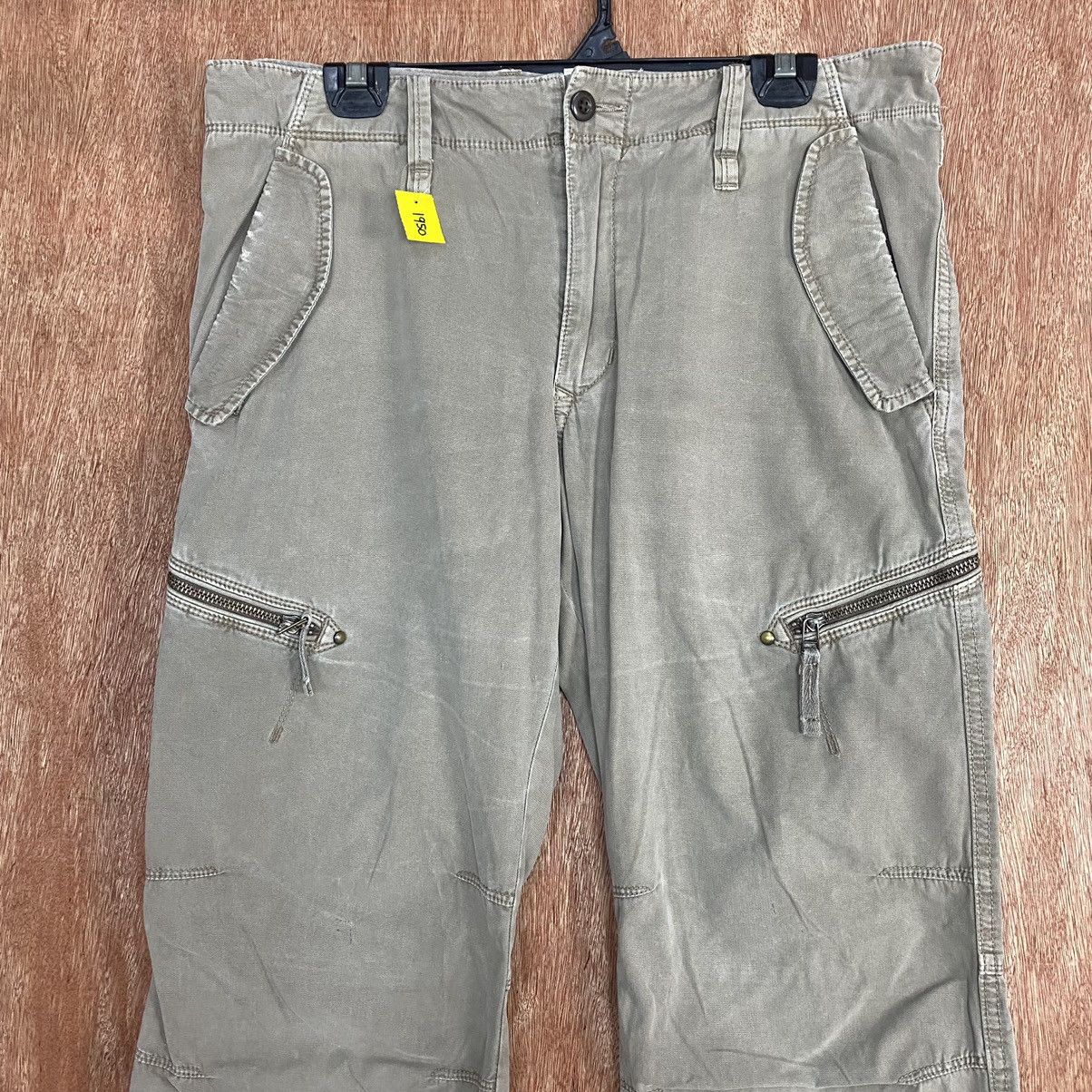 Japanese Brand D Uniqlo Brown faded Multipocket Cargo Pants #1950 Size US 33 - 2 Thumbnail