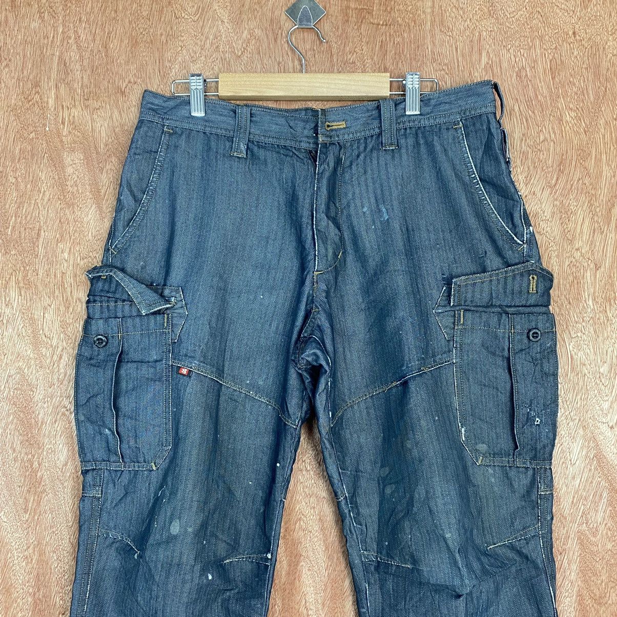 Japanese Brand Burtle Multipocket Tactical Cargo Pants #c775 Size US 31 - 2 Thumbnail