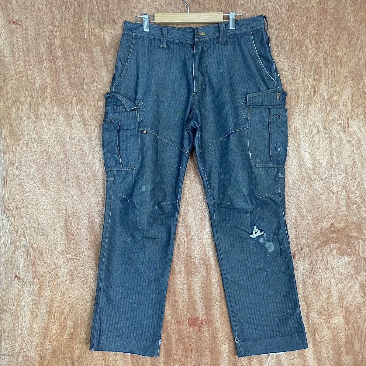 Japanese Brand Burtle Multipocket Tactical Cargo Pants #c775 Size US 31 - 1 Thumbnail