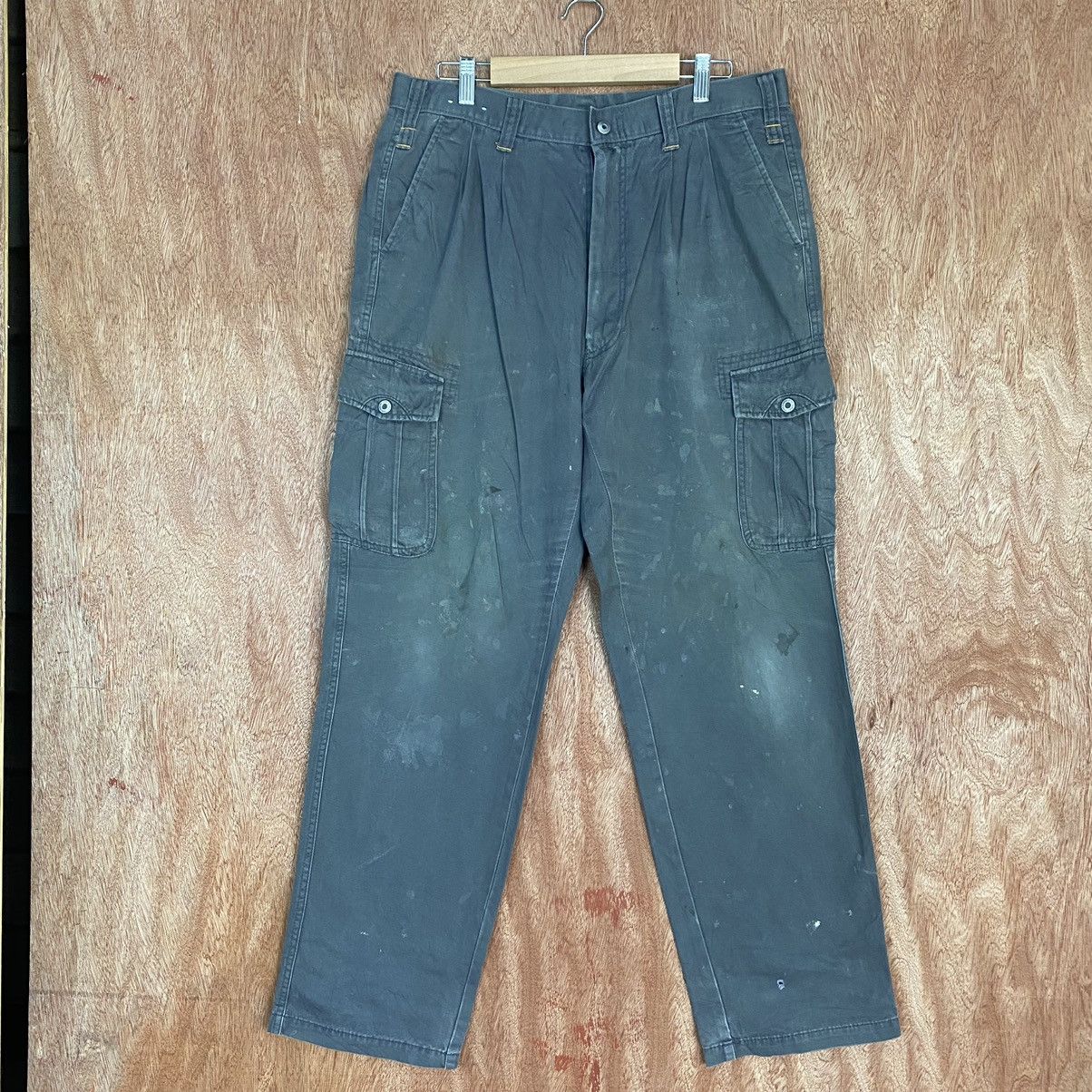 Japanese Brand Xebec Grey utility Multipocket Cargo Pants #c794 Size US 32 / EU 48 - 1 Thumbnail