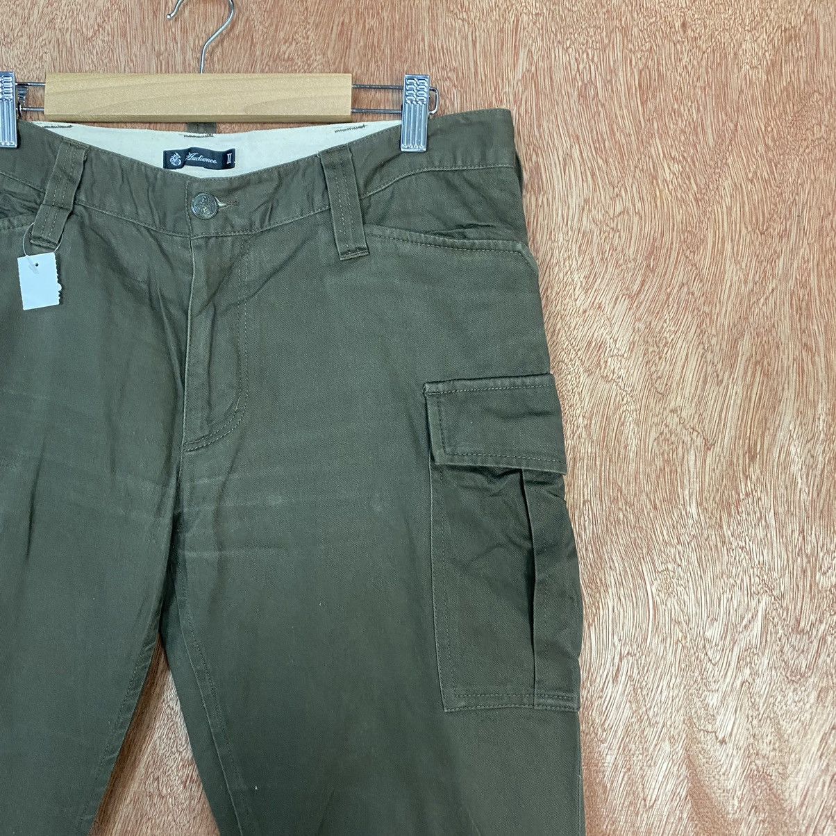Japanese Brand D Audience Green utility Multipocket Cargo Pants #1951 Size US 32 / EU 48 - 4 Thumbnail