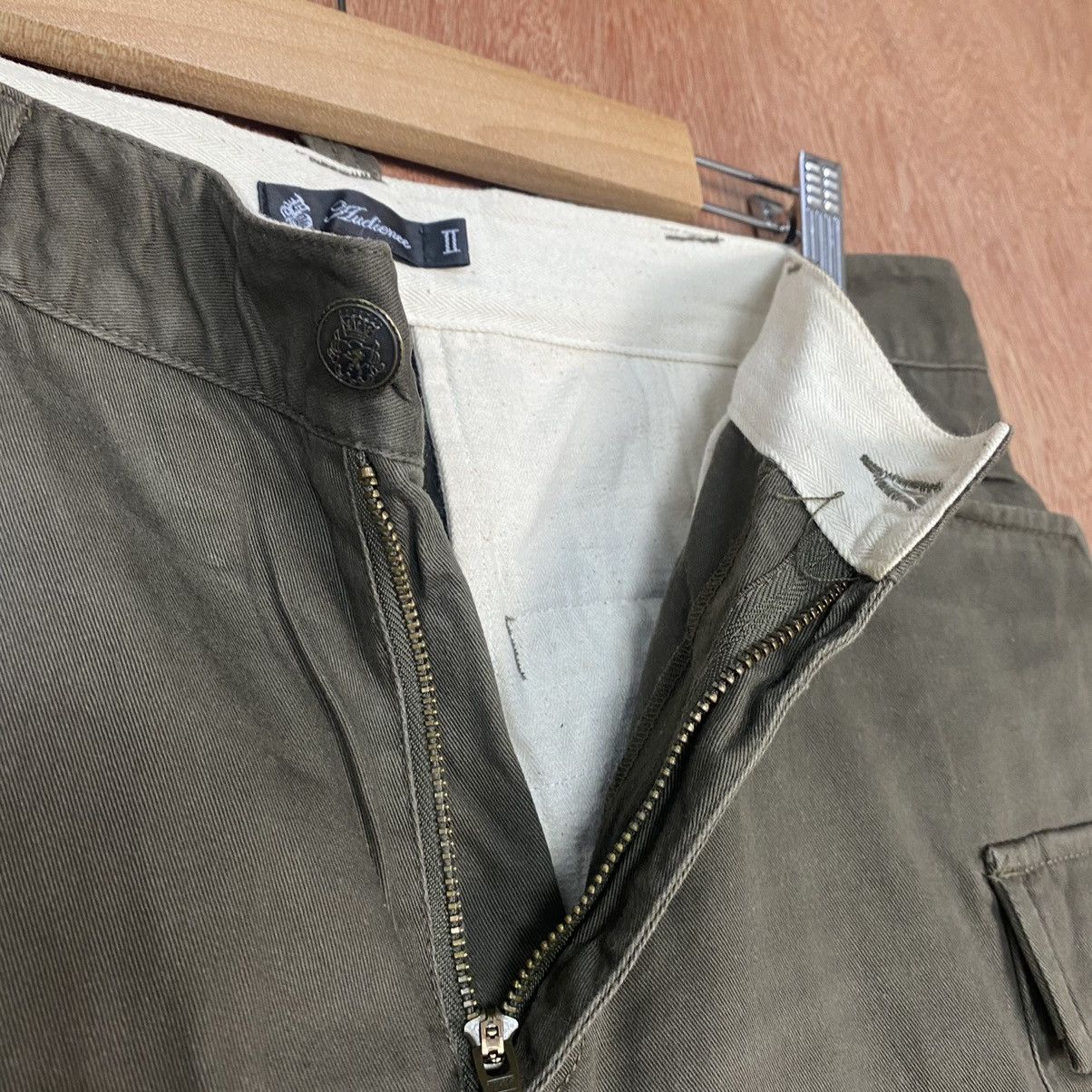 Japanese Brand D Audience Green utility Multipocket Cargo Pants #1951 Size US 32 / EU 48 - 6 Thumbnail