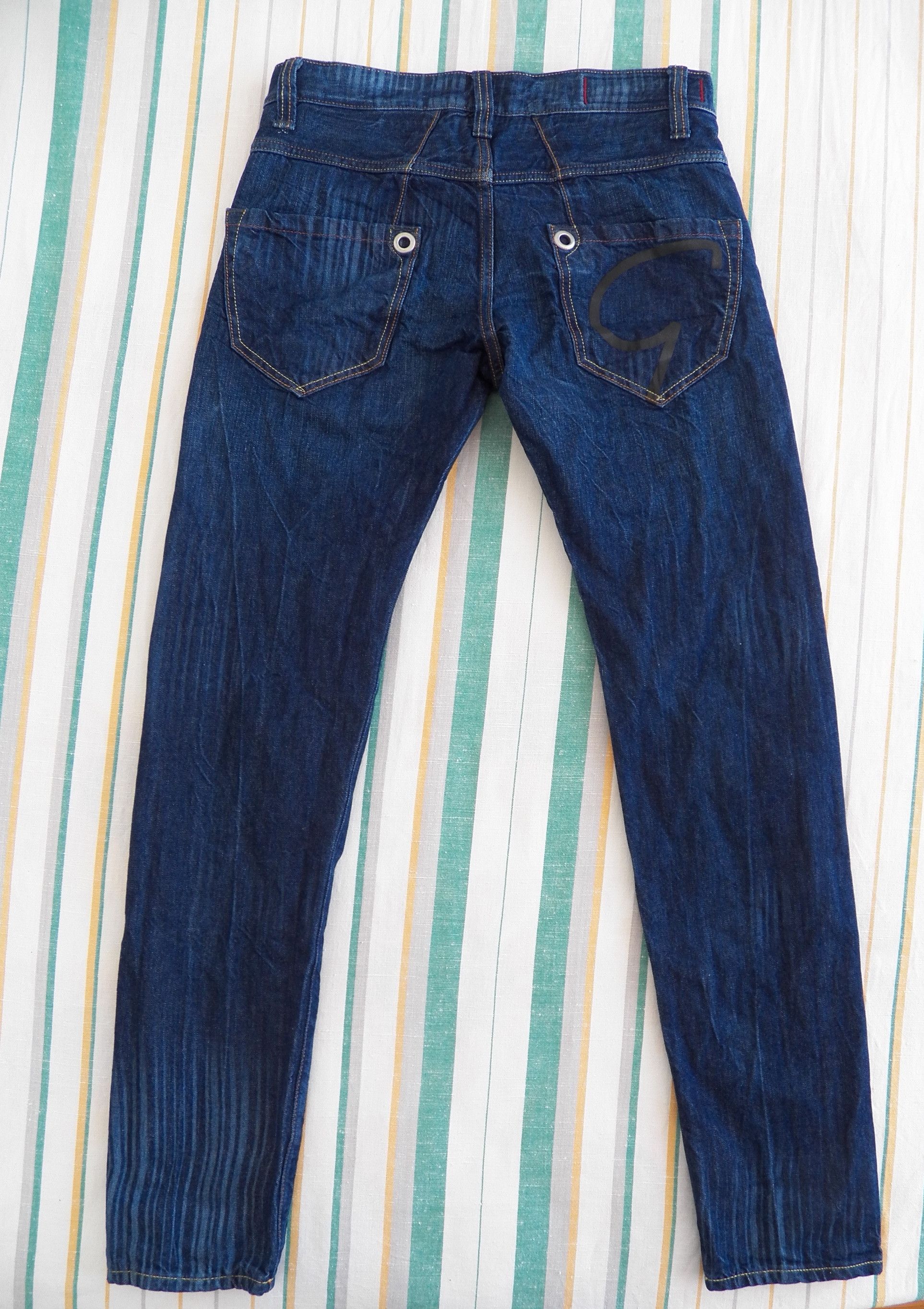 Marithe + Francois Girbaud MFG JEANS Sacre.G W29 L32 Blue straight tapered Size US 29 - 9 Thumbnail