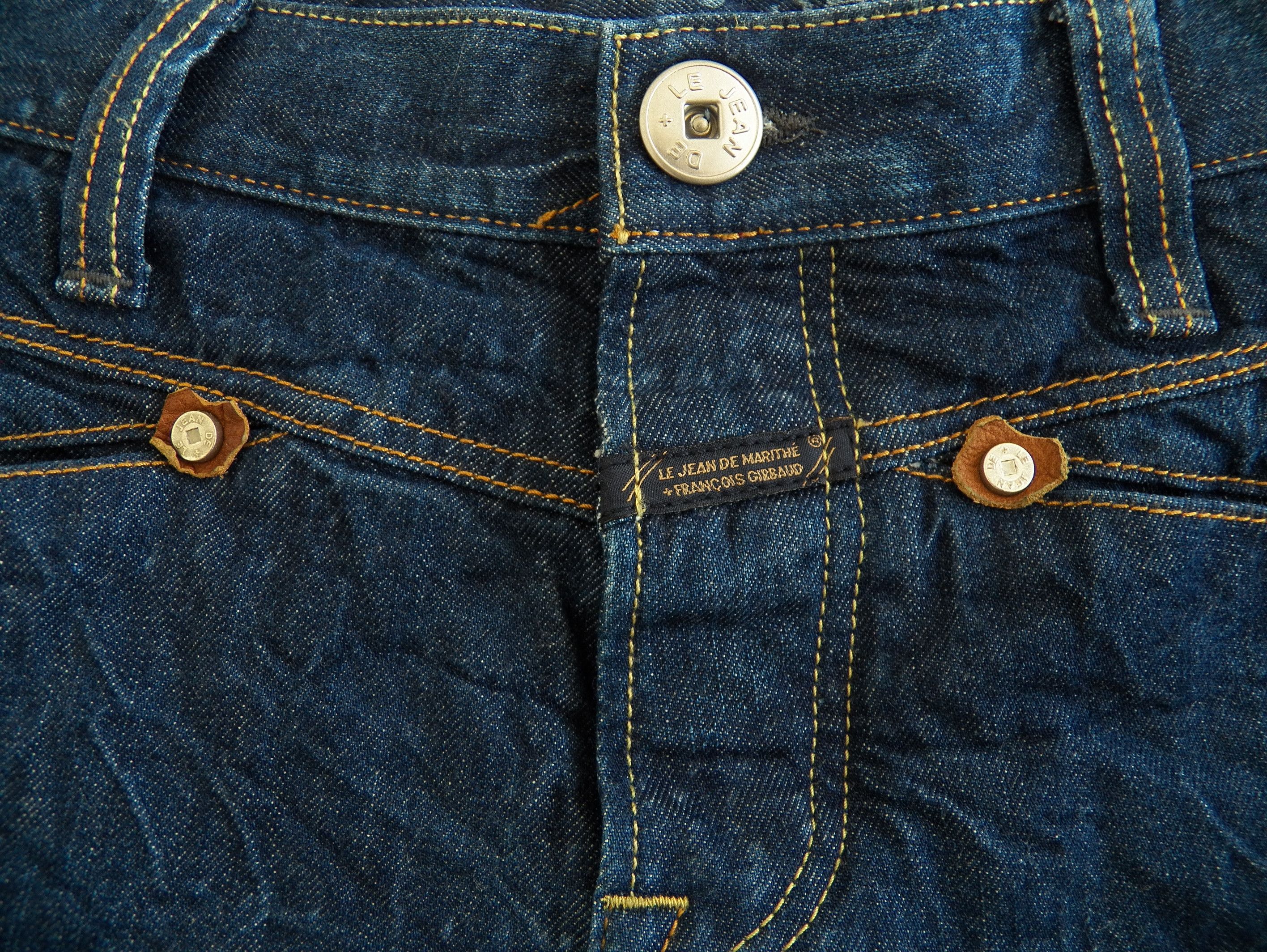 Marithe + Francois Girbaud MFG JEANS Sacre.G W29 L32 Blue straight tapered Size US 29 - 3 Thumbnail