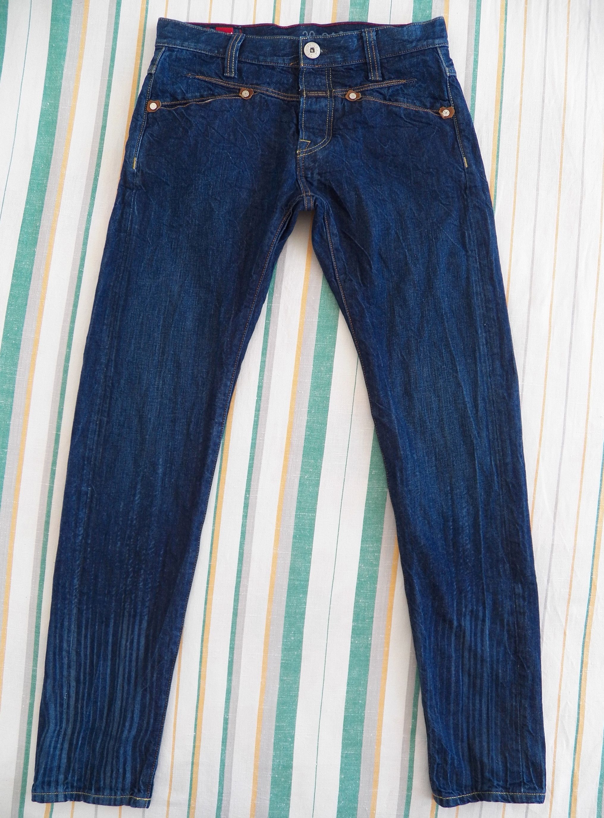 Marithe + Francois Girbaud MFG JEANS Sacre.G W29 L32 Blue straight tapered Size US 29 - 1 Thumbnail