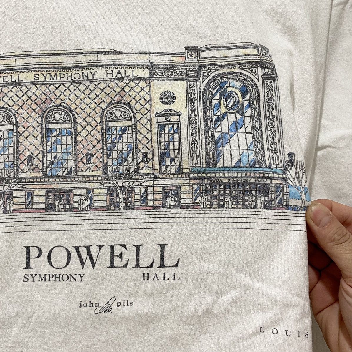 Vintage Vintage 90s Powell Symphony Hall Artist Promo Tee Size US M / EU 48-50 / 2 - 3 Thumbnail