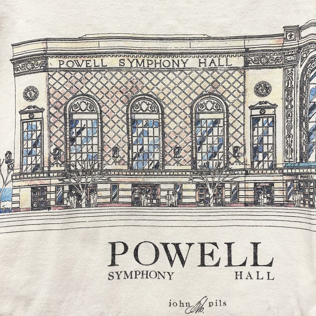 Vintage Vintage 90s Powell Symphony Hall Artist Promo Tee Size US M / EU 48-50 / 2 - 4 Thumbnail