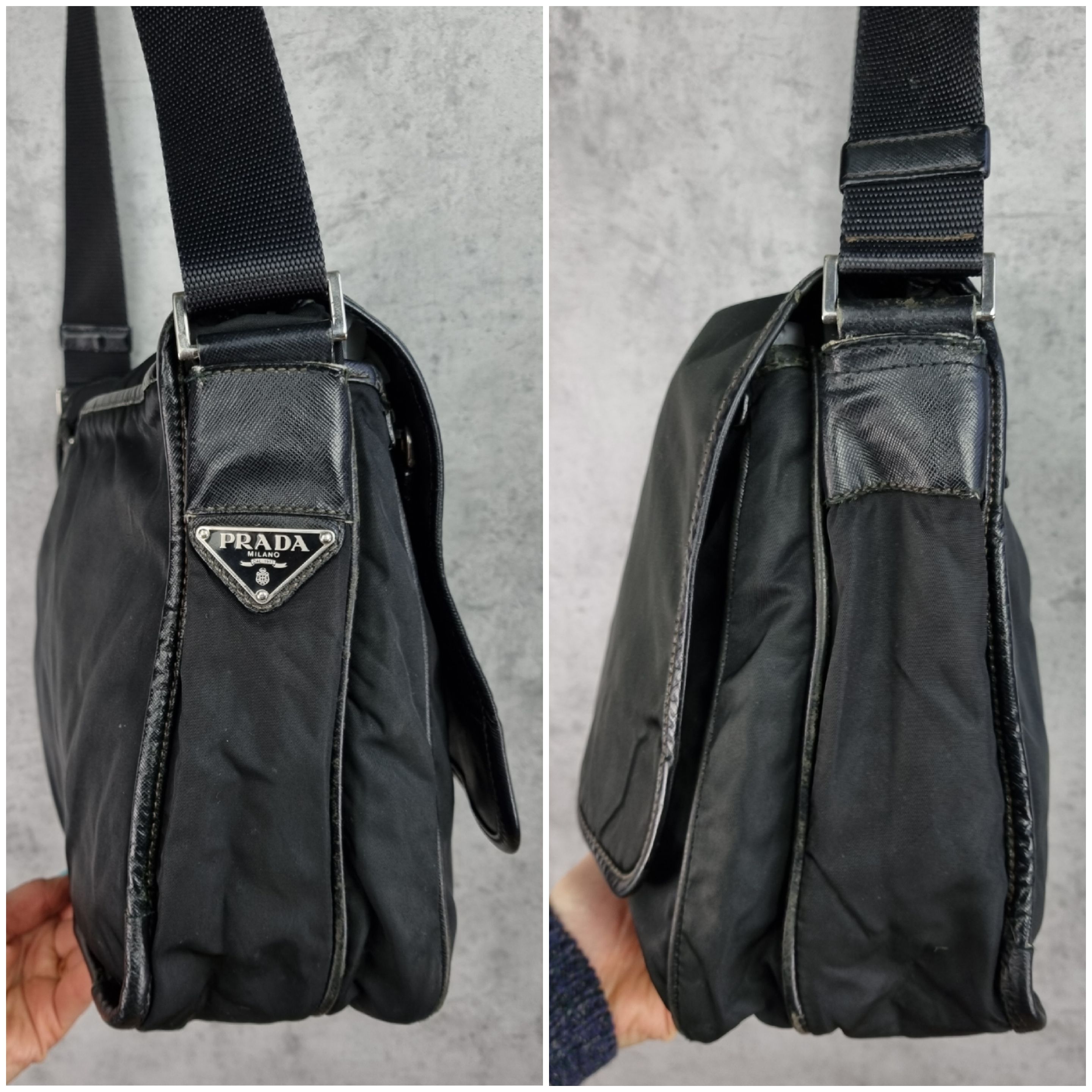Prada × Vintage Prada Worker Messenger Shoulder Bag Size ONE SIZE - 9 Thumbnail