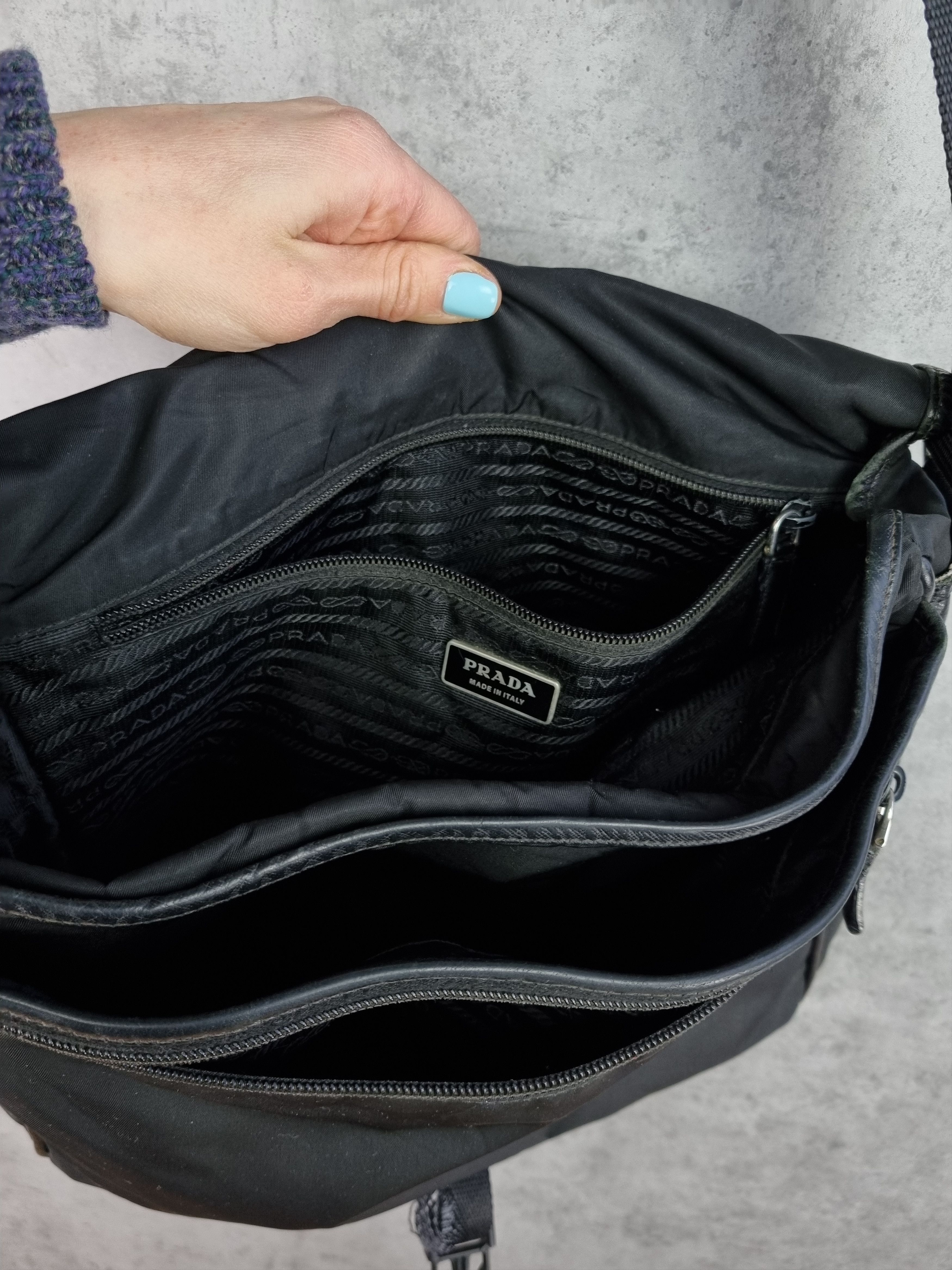 Prada × Vintage Prada Worker Messenger Shoulder Bag Size ONE SIZE - 10 Thumbnail
