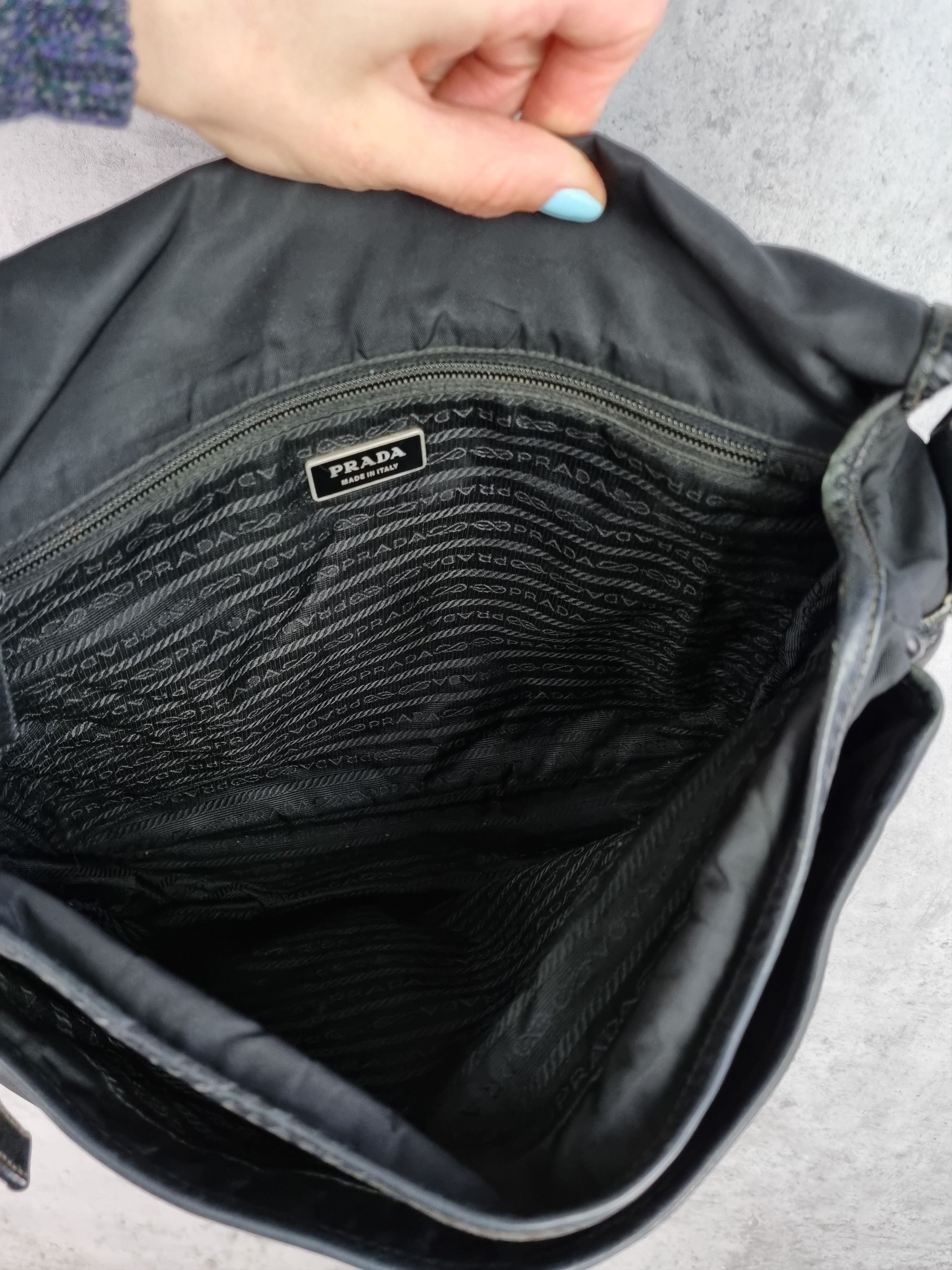 Prada × Vintage Prada Worker Messenger Shoulder Bag Size ONE SIZE - 11 Thumbnail