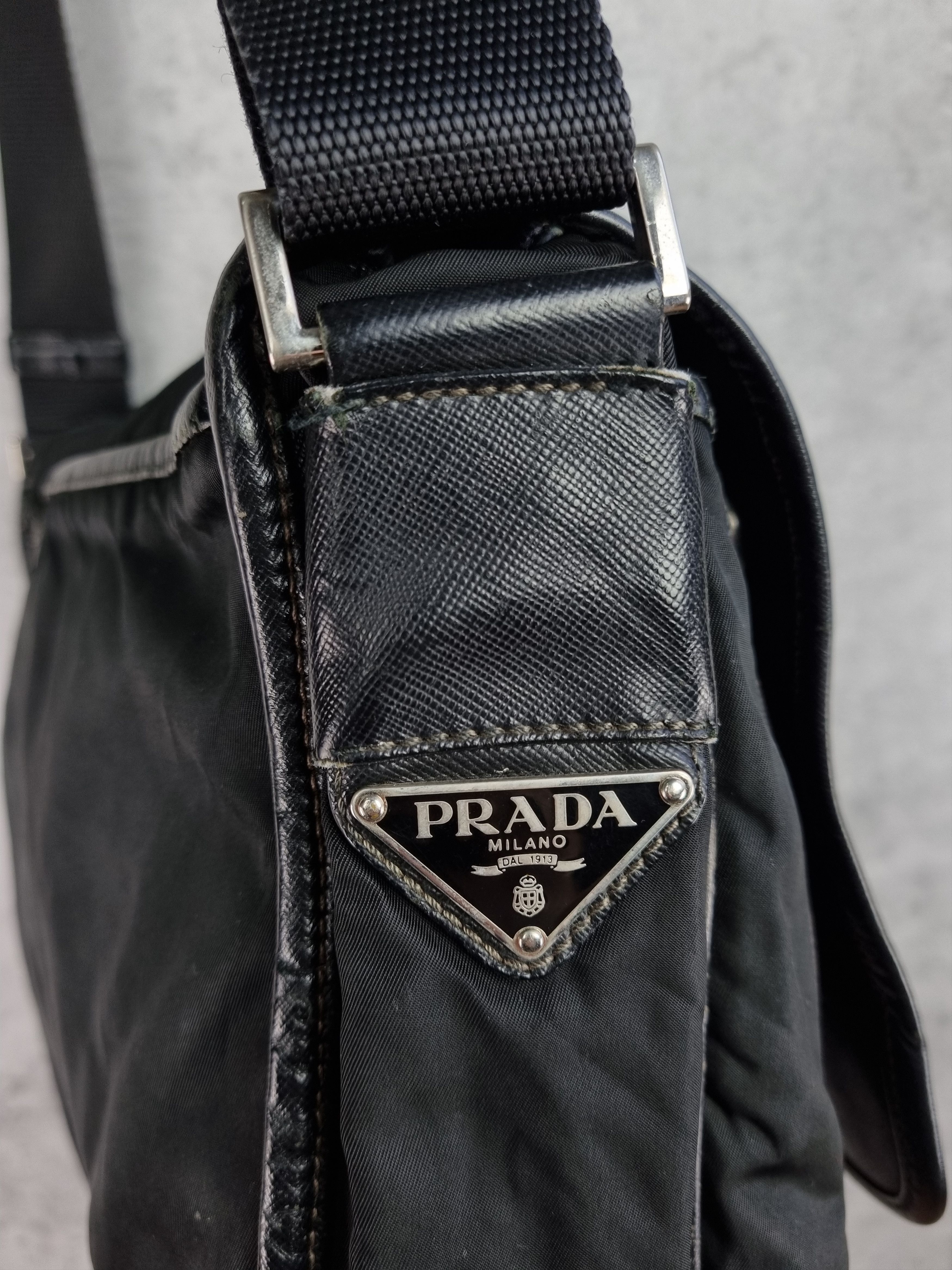 Prada × Vintage Prada Worker Messenger Shoulder Bag Size ONE SIZE - 12 Thumbnail