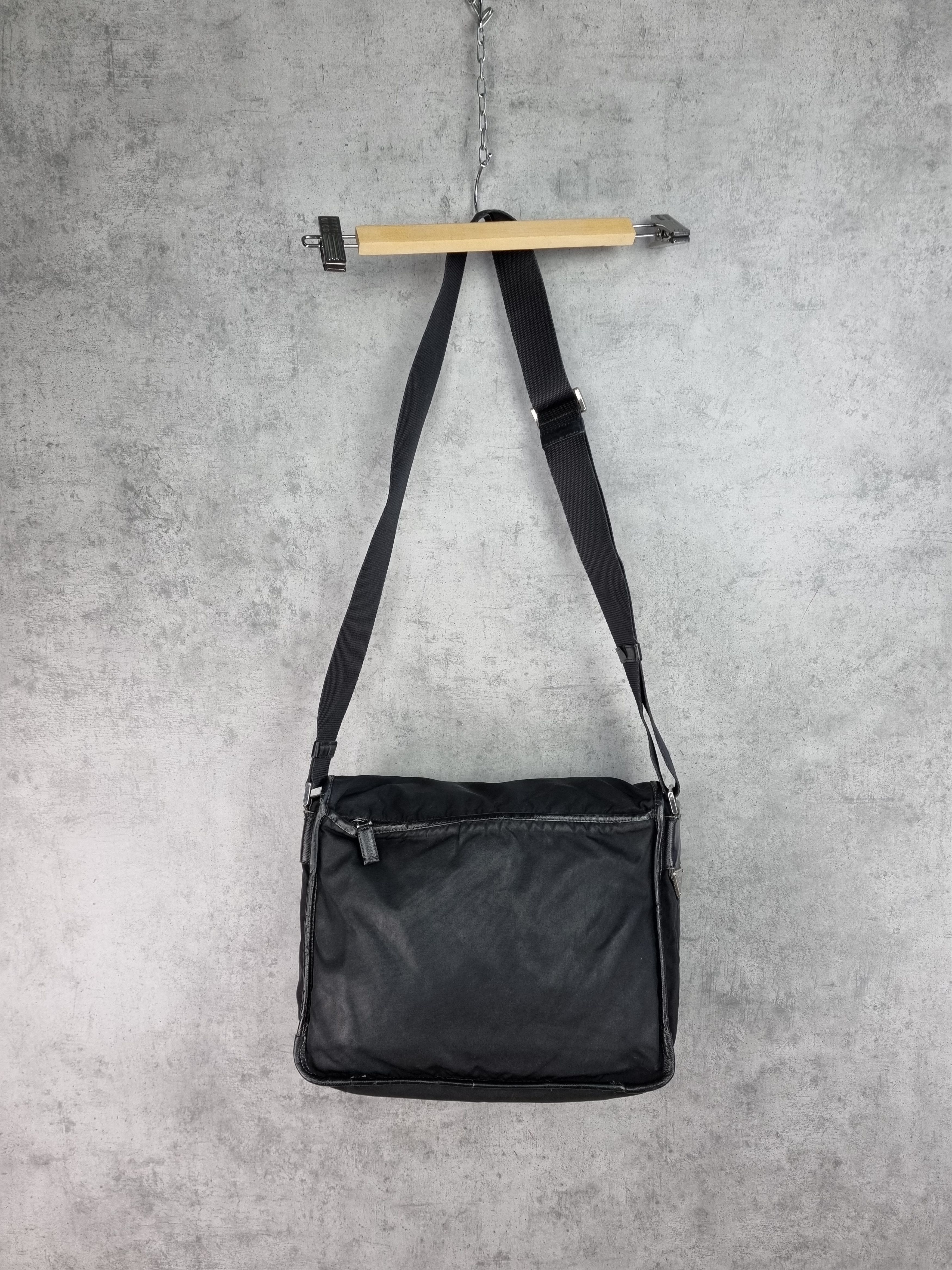 Prada × Vintage Prada Worker Messenger Shoulder Bag Size ONE SIZE - 3 Thumbnail