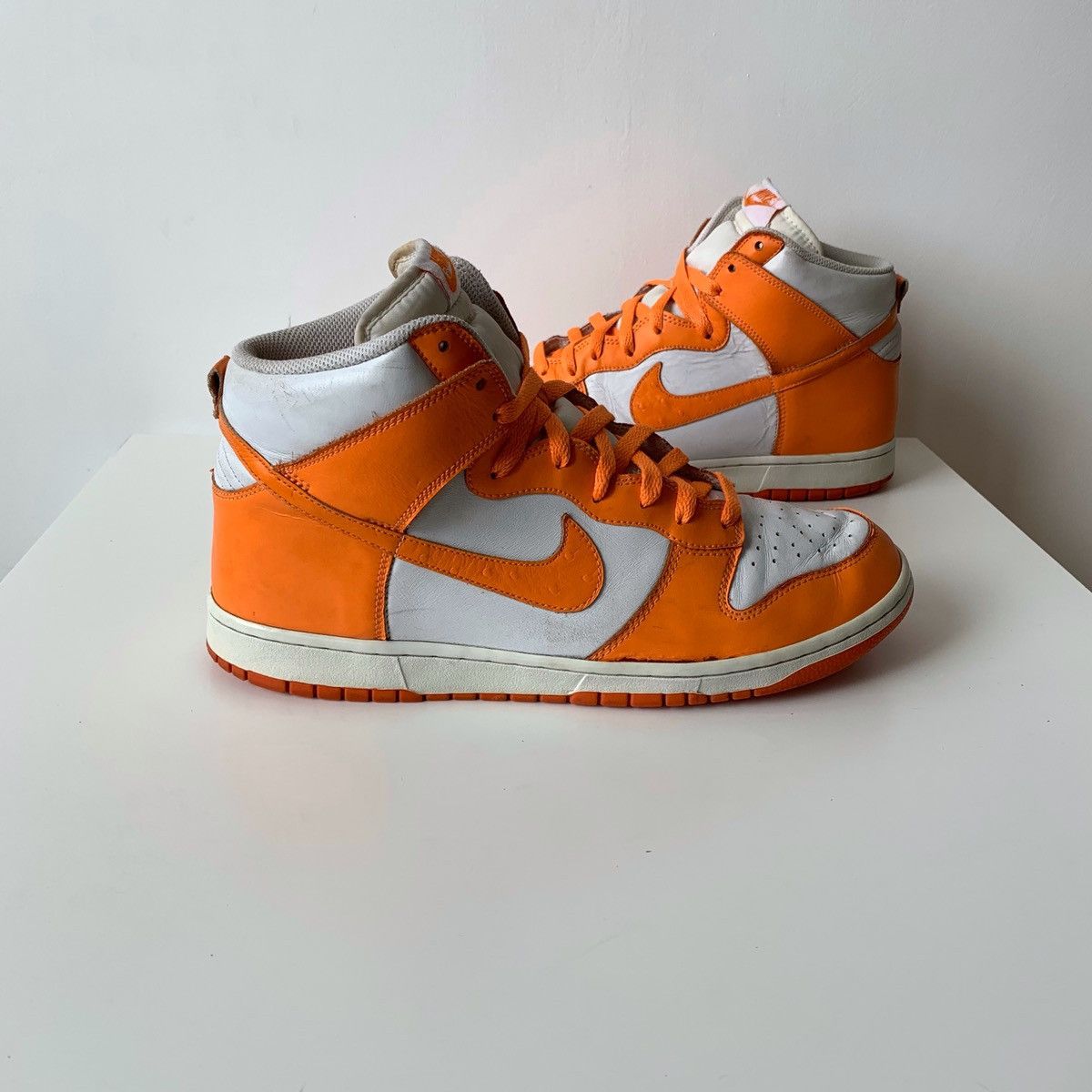 Nike 2011 Nike Dunk High Ostrich Pack Mandarin Orange Size US 12 / EU 45 - 4 Thumbnail