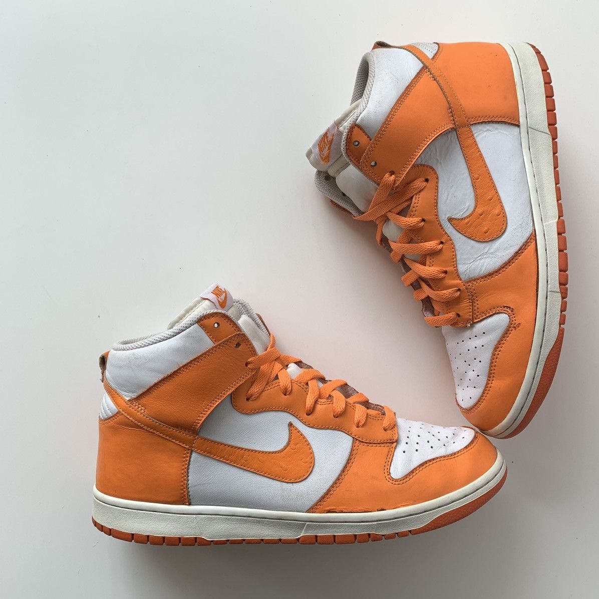 Nike 2011 Nike Dunk High Ostrich Pack Mandarin Orange Size US 12 / EU 45 - 2 Thumbnail