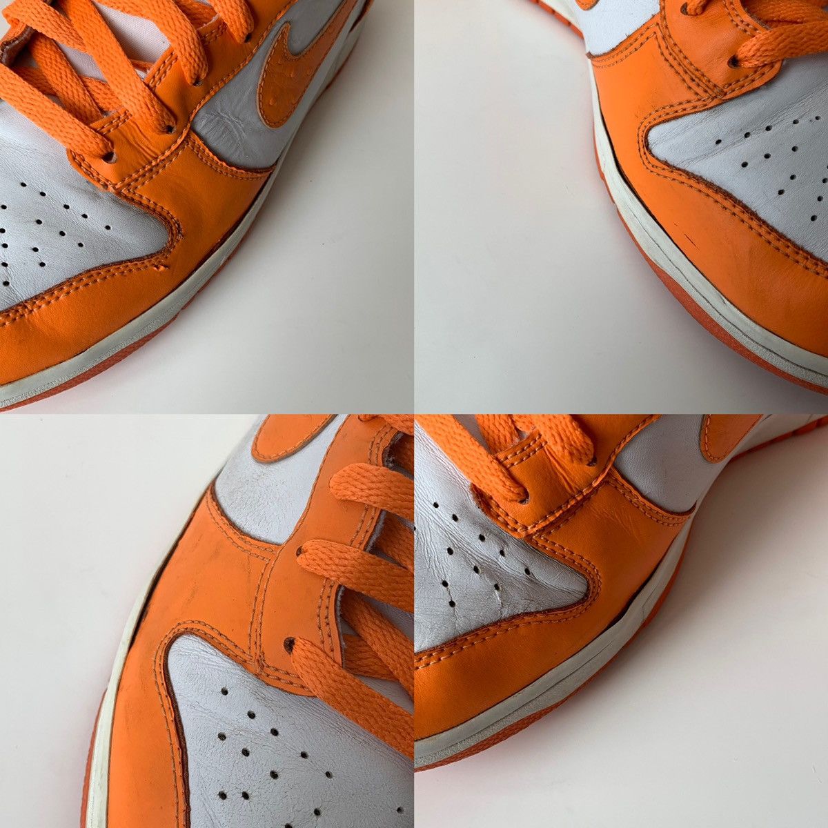 Nike 2011 Nike Dunk High Ostrich Pack Mandarin Orange Size US 12 / EU 45 - 14 Thumbnail
