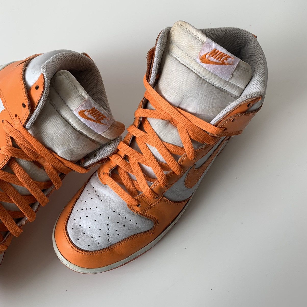 Nike 2011 Nike Dunk High Ostrich Pack Mandarin Orange Size US 12 / EU 45 - 7 Thumbnail