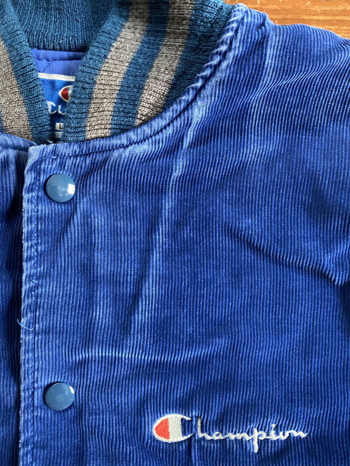 Champion Vintage 80’s Champion Corduroy Varsity Bomber Jacket Size US L / EU 52-54 / 3 - 6 Thumbnail