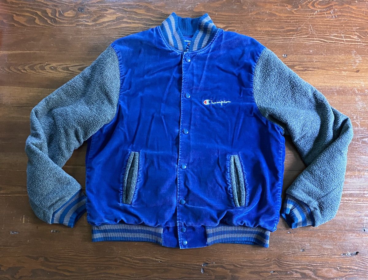 Champion Vintage 80’s Champion Corduroy Varsity Bomber Jacket Size US L / EU 52-54 / 3 - 2 Thumbnail