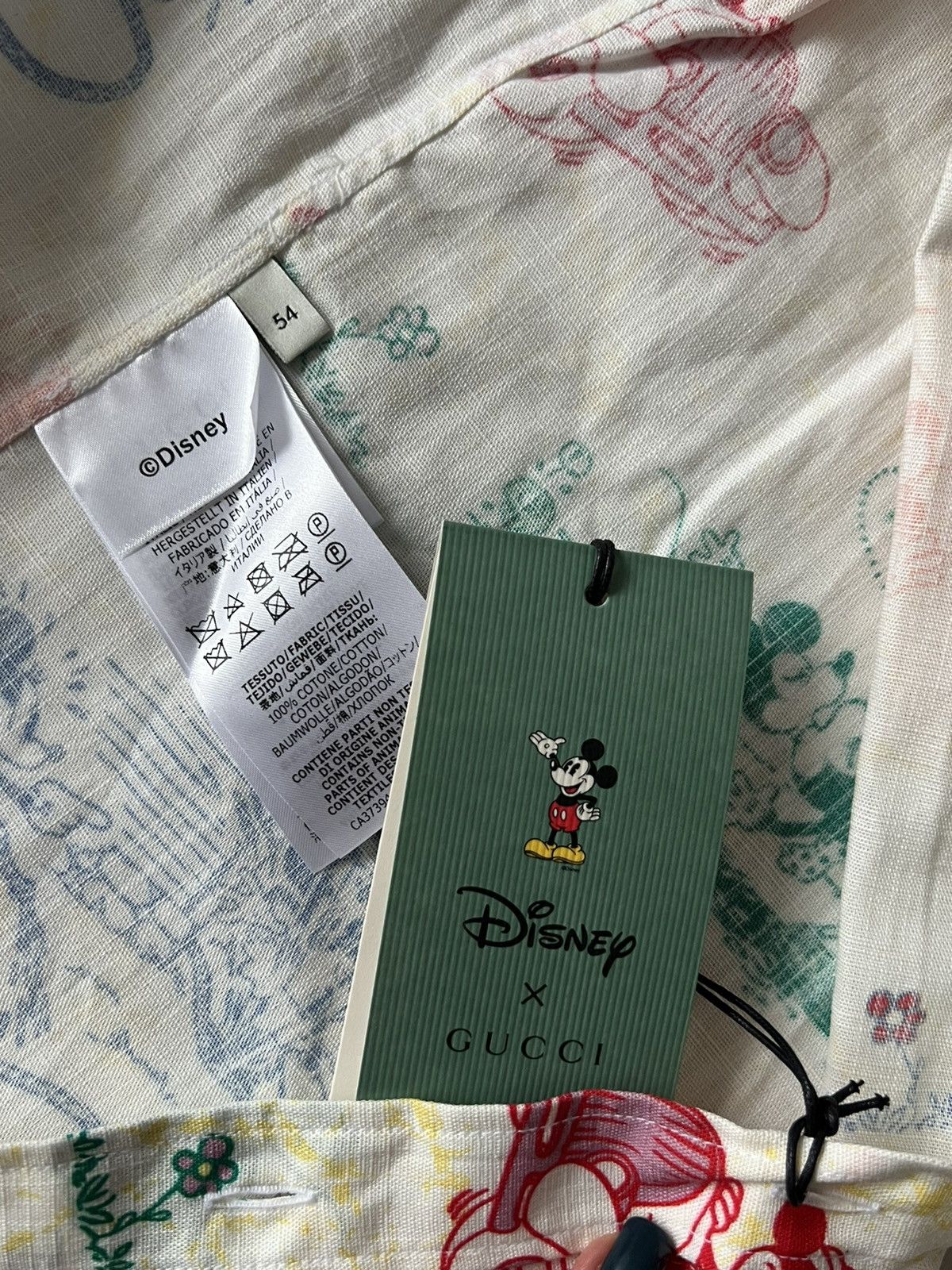 Disney × Gucci 🔥LIMITED🔥Gucci x Disney Mickey and Minnie Camp Collar Shirt Size US L / EU 52-54 / 3 - 5 Thumbnail