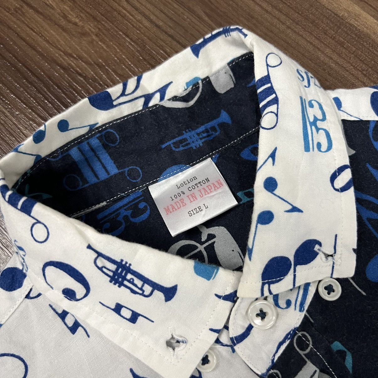 Japanese Brand Japanese Tone Music Pattern Long Sleeve Shirt Size US M / EU 48-50 / 2 - 3 Thumbnail
