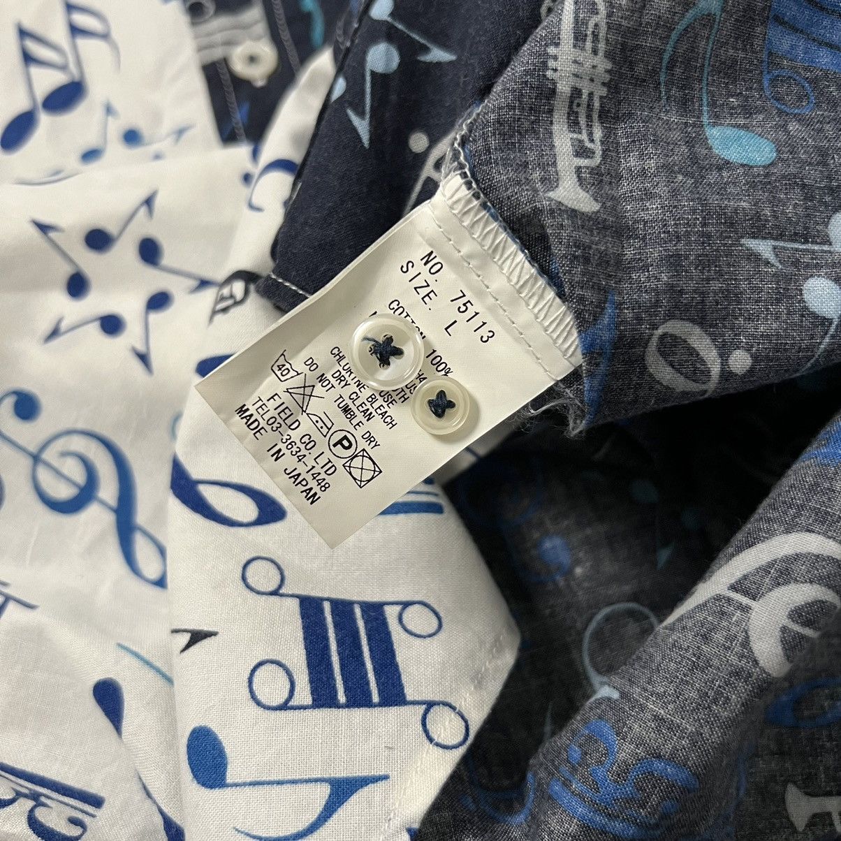 Japanese Brand Japanese Tone Music Pattern Long Sleeve Shirt Size US M / EU 48-50 / 2 - 4 Thumbnail