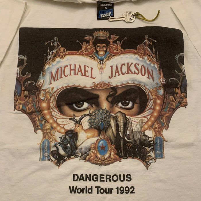 正規店または公式サイト マイケル・ジャクソン dangerousツアーTシャツ
