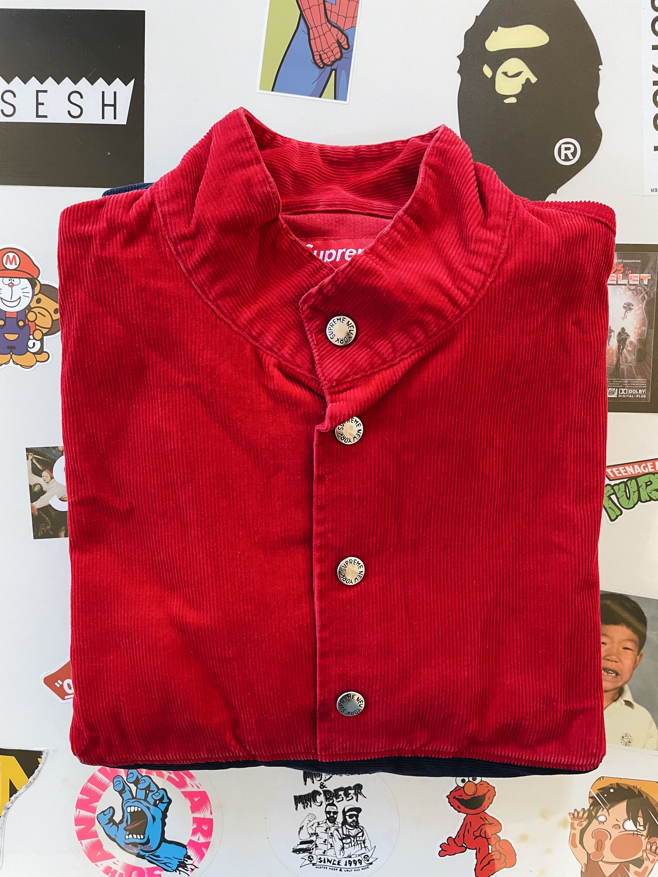 Supreme Supreme Corduroy Pullover Red Size US S / EU 44-46 / 1 - 5 Thumbnail
