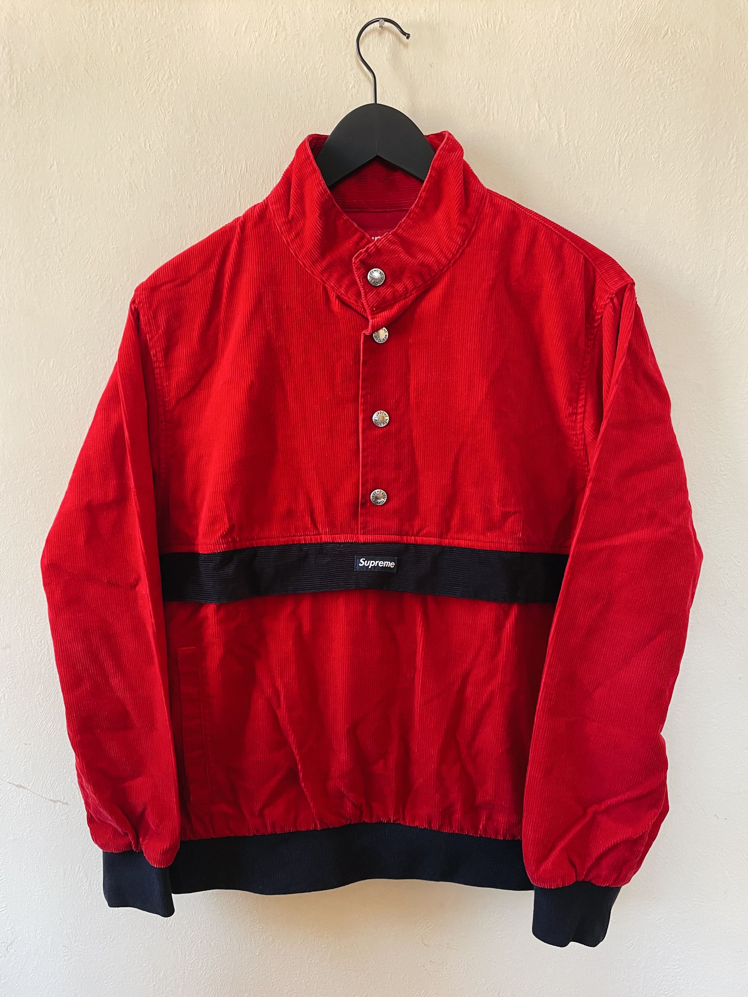 image of Supreme Corduroy Pullover Red, Men's (Size Small)