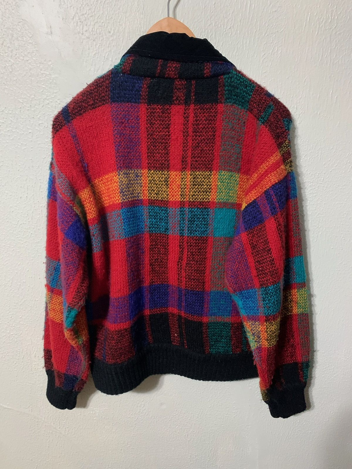 Vintage Vintage Velvet Check Cardigan Size US S / EU 44-46 / 1 - 3 Thumbnail
