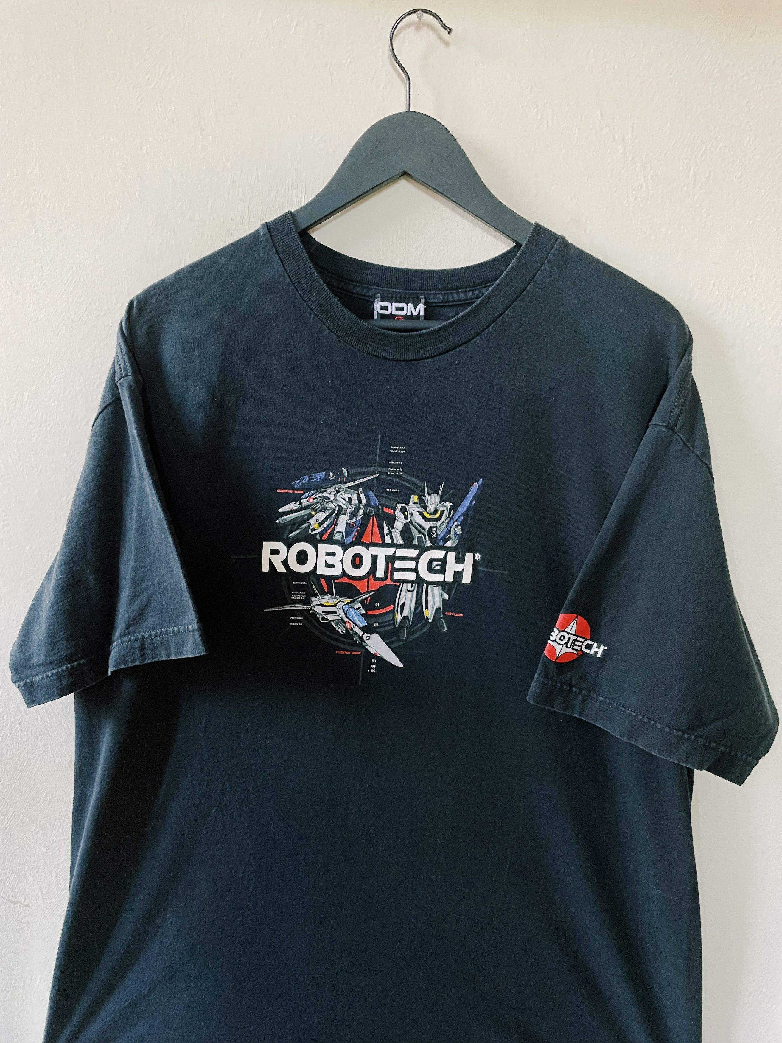 Anime × Japanese Brand × Vintage Vintage 90's Robotech ODM T-shirt Black Size US XL / EU 56 / 4 - 1 Thumbnail