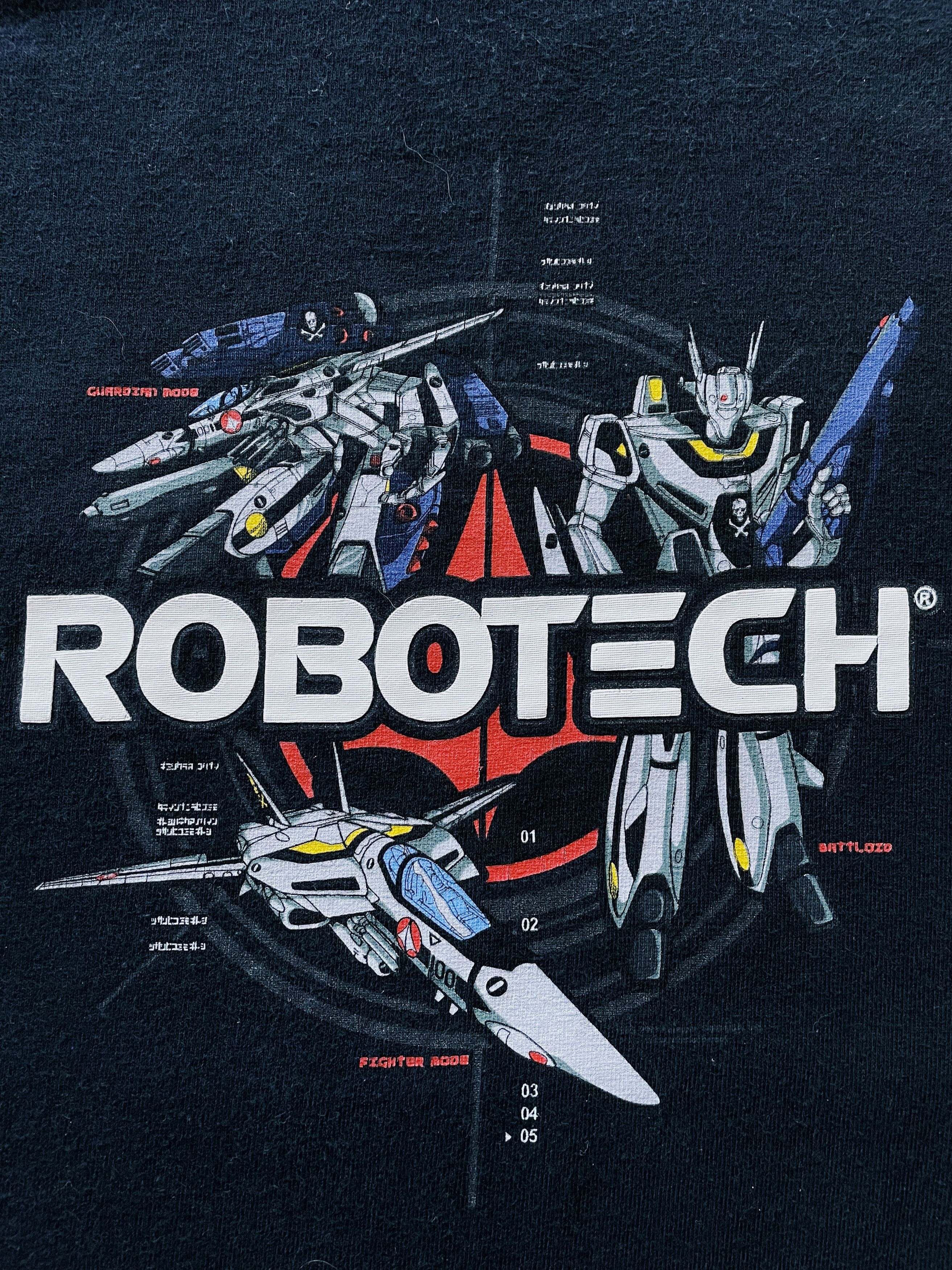 Anime × Japanese Brand × Vintage Vintage 90's Robotech ODM T-shirt Black Size US XL / EU 56 / 4 - 3 Thumbnail