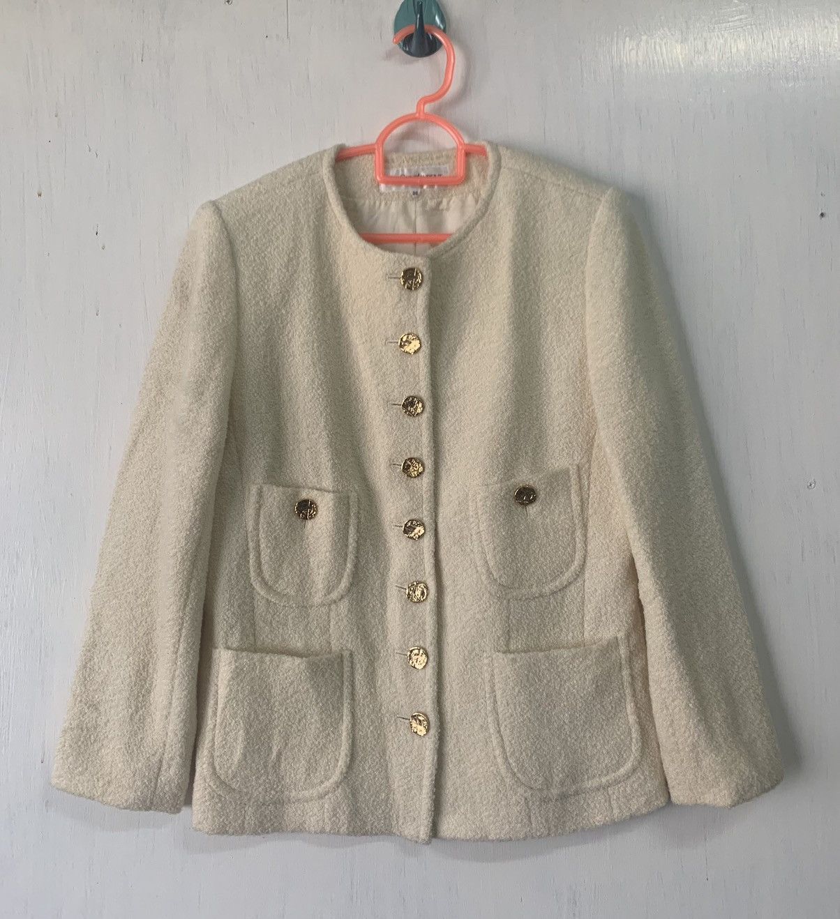 Yves Saint Laurent Vtg YSL Yves Saint Laurent Tweed Style Jacket Size XS / US 0-2 / IT 36-38 - 1 Thumbnail