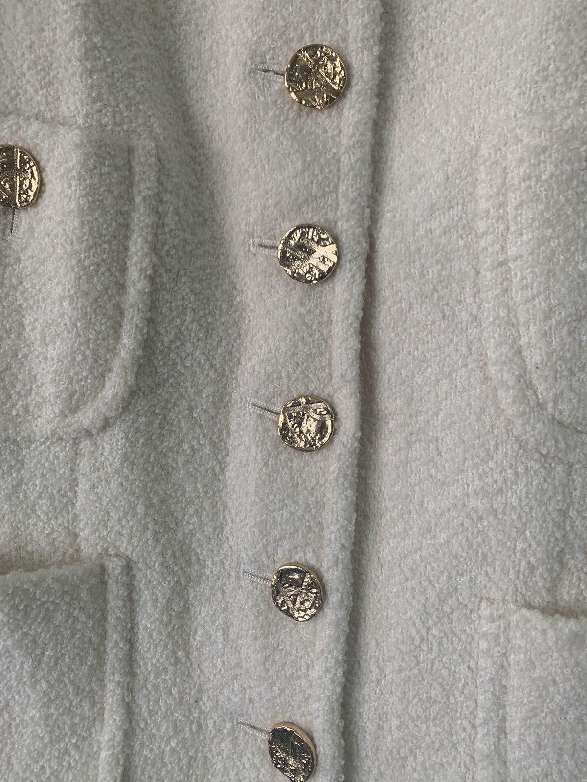 Yves Saint Laurent Vtg YSL Yves Saint Laurent Tweed Style Jacket Size XS / US 0-2 / IT 36-38 - 4 Thumbnail