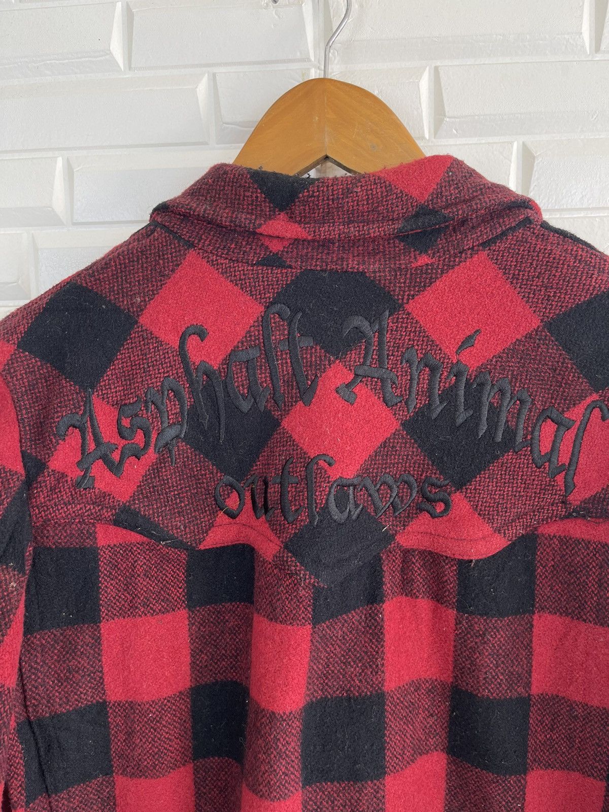 Flannel Vintage Flannel Tartan Jackrose Asphalt Animal Outlaws Size US M / EU 48-50 / 2 - 2 Thumbnail