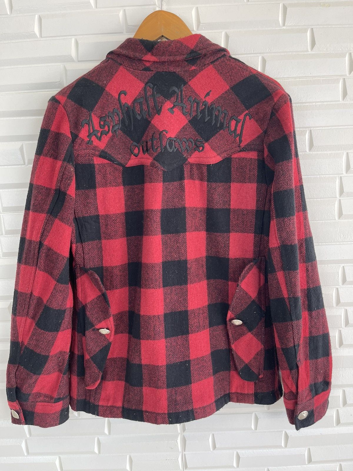 Flannel Vintage Flannel Tartan Jackrose Asphalt Animal Outlaws Size US M / EU 48-50 / 2 - 5 Thumbnail