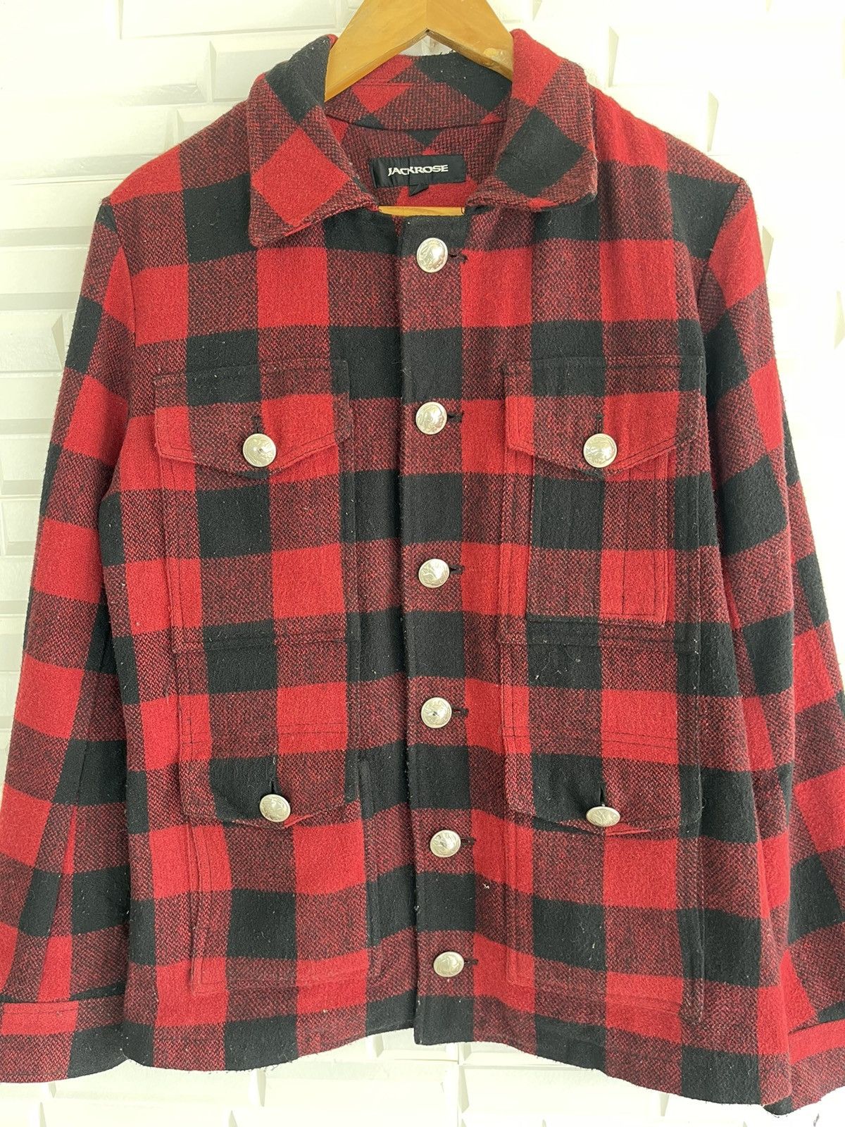 Flannel Vintage Flannel Tartan Jackrose Asphalt Animal Outlaws Size US M / EU 48-50 / 2 - 6 Thumbnail