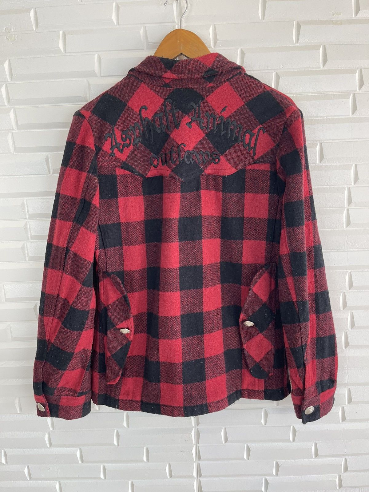 Flannel Vintage Flannel Tartan Jackrose Asphalt Animal Outlaws Size US M / EU 48-50 / 2 - 1 Thumbnail