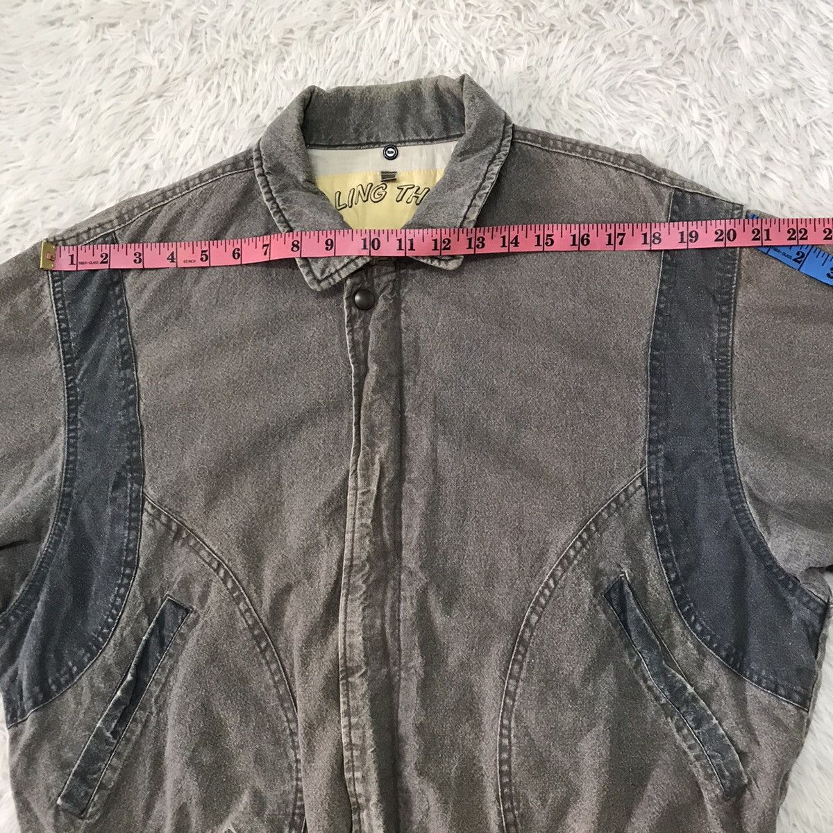 Japanese Brand Distressed mode press agency x Rollin thirty jacket Size US L / EU 52-54 / 3 - 20 Thumbnail