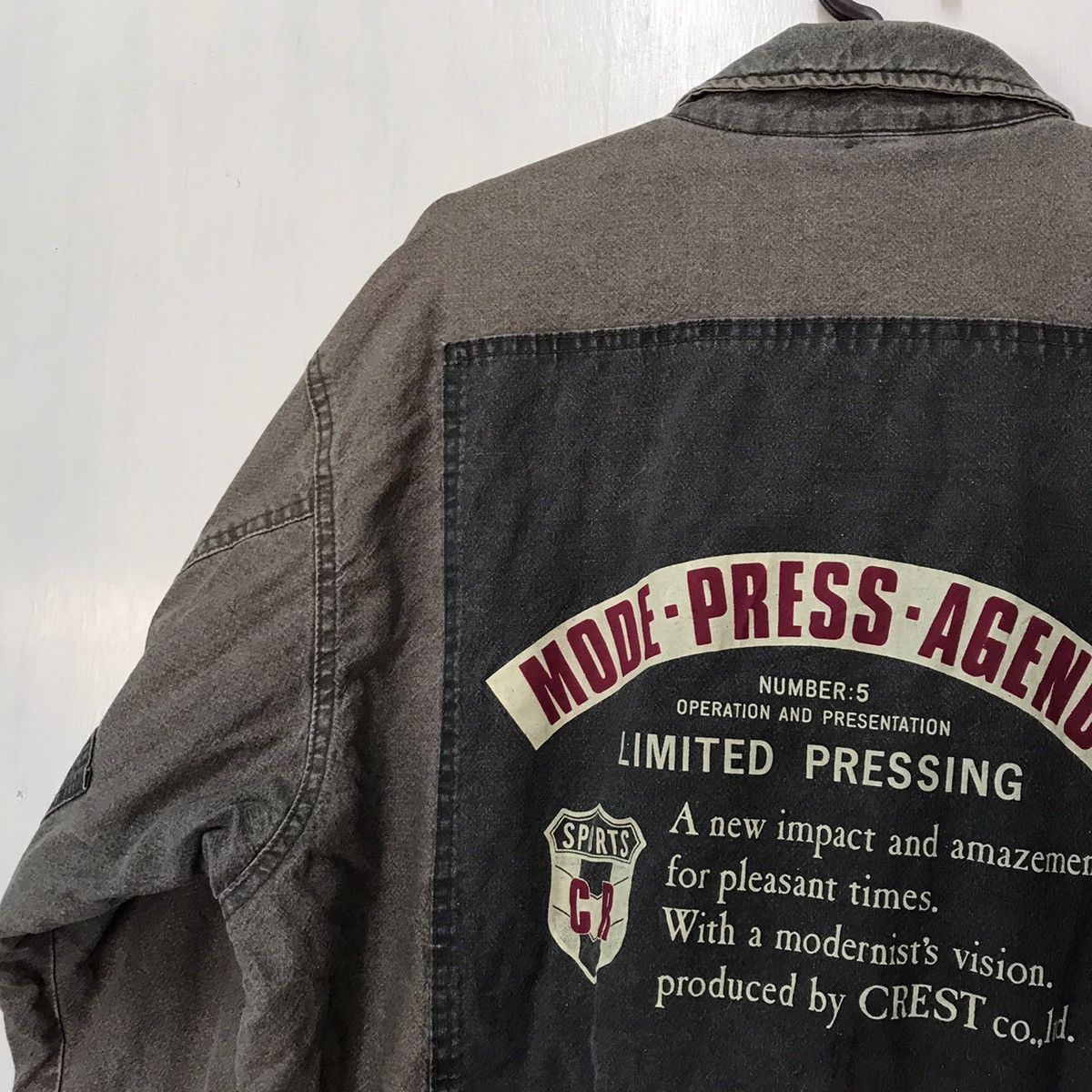 Japanese Brand Distressed mode press agency x Rollin thirty jacket Size US L / EU 52-54 / 3 - 7 Thumbnail