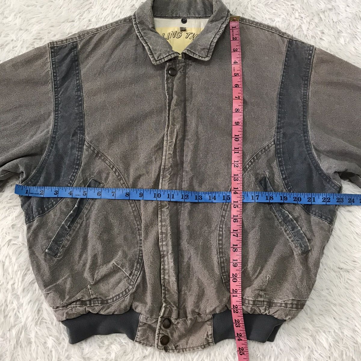 Japanese Brand Distressed mode press agency x Rollin thirty jacket Size US L / EU 52-54 / 3 - 19 Thumbnail
