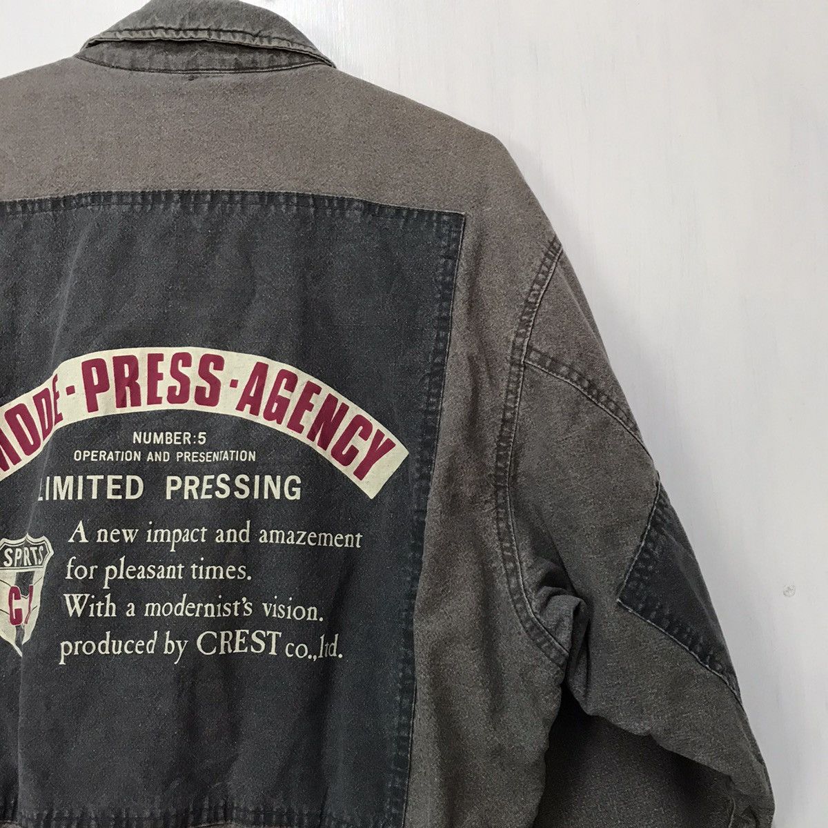 Japanese Brand Distressed mode press agency x Rollin thirty jacket Size US L / EU 52-54 / 3 - 10 Thumbnail