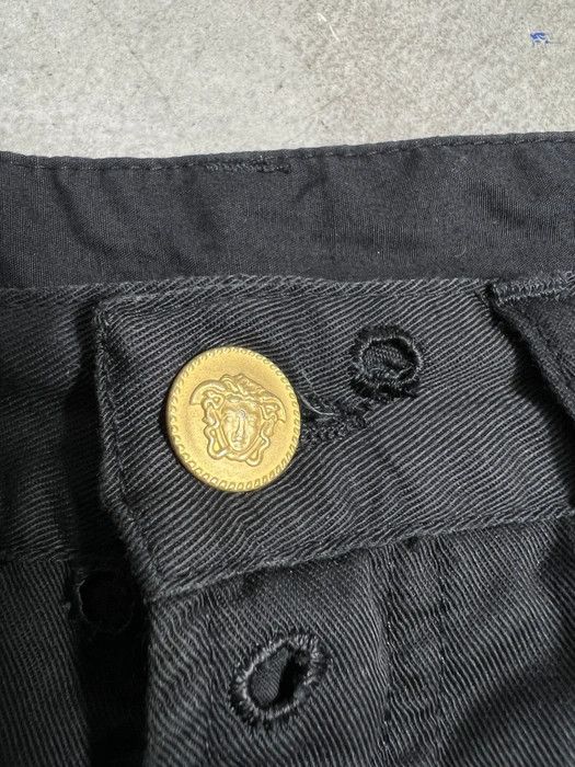 Versace Vintage Versace Jeans Couture Black Pants GTMPT225 Size 27" / US 4 / IT 40 - 5 Thumbnail