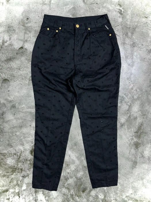 Versace Vintage Versace Jeans Couture Black Pants GTMPT225 Size 27" / US 4 / IT 40 - 1 Thumbnail