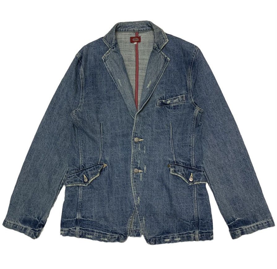 image of Dickies Denim Jacket Blouse, Men's (Size XL)