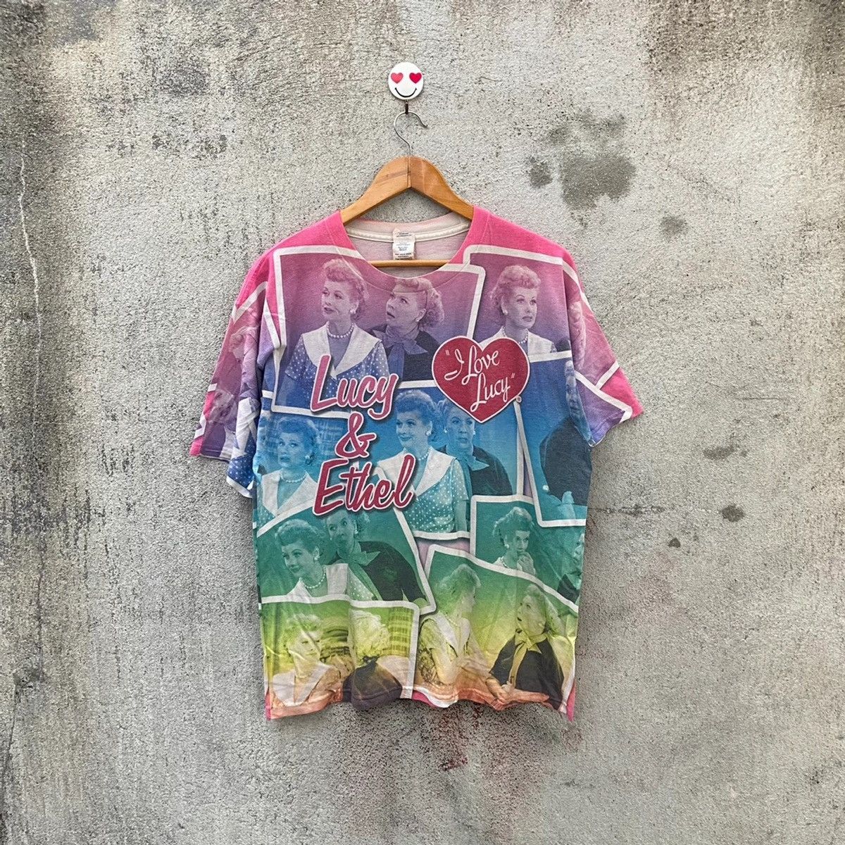 Vintage Vintage i love lucy tshirt fullprints Size US L / EU 52-54 / 3 - 1 Thumbnail